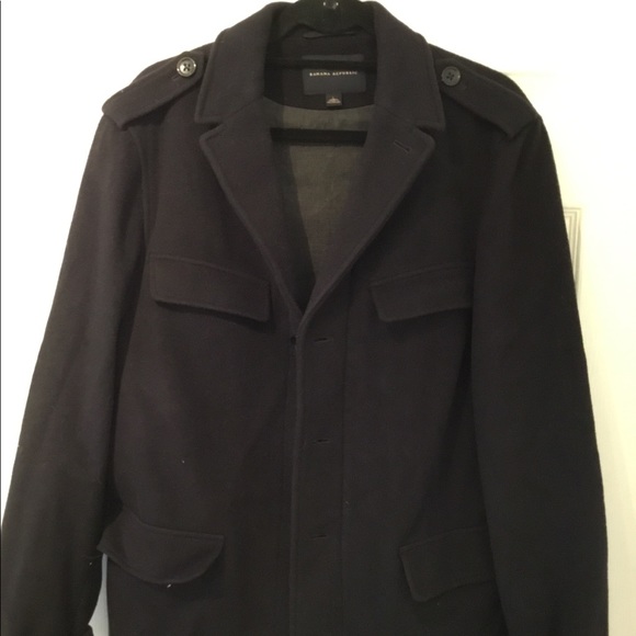 banana republic peacoat mens